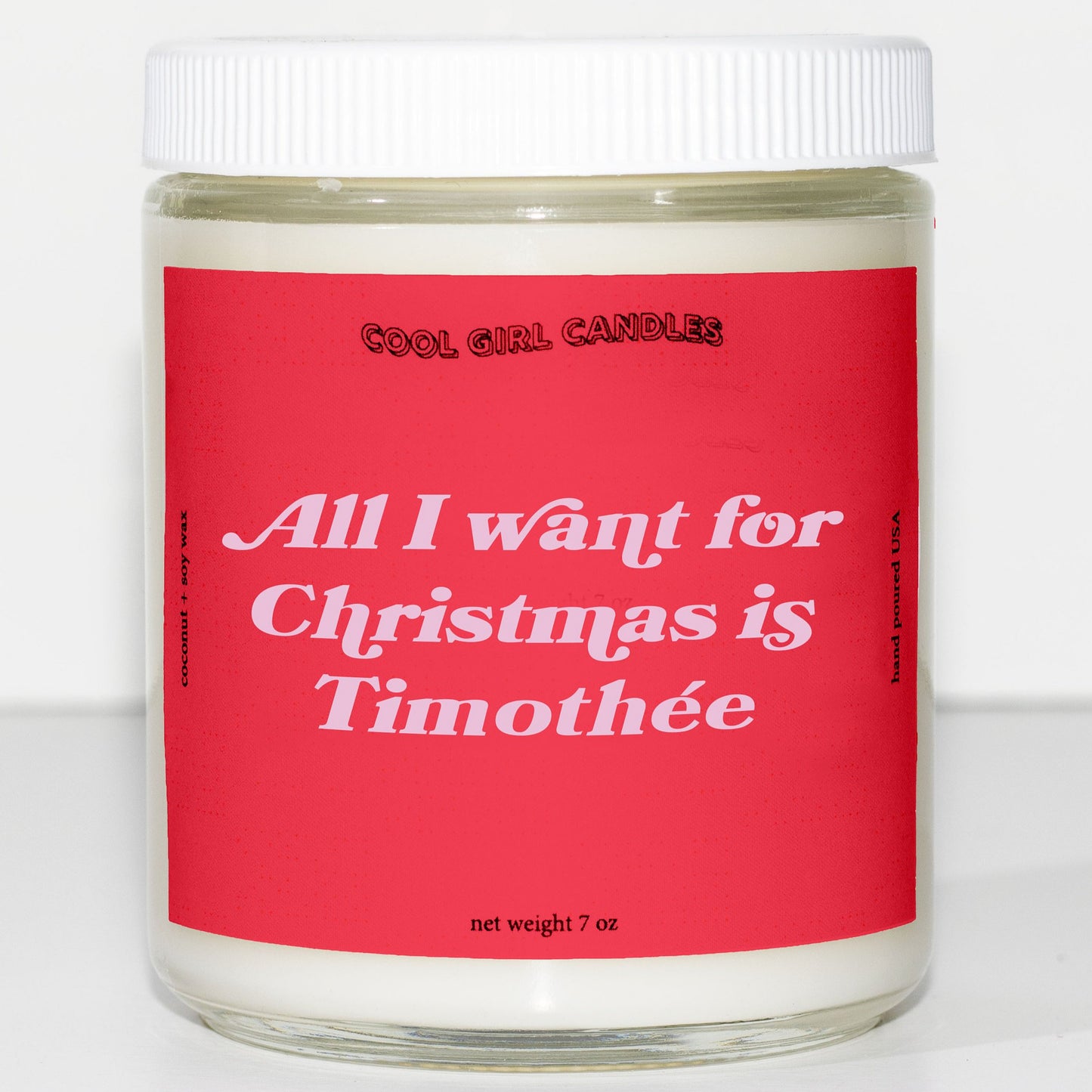 all i want for christmas is timothee chalamet candle this smells like timothee chalamet cute aesthetic candle christmas decor candle