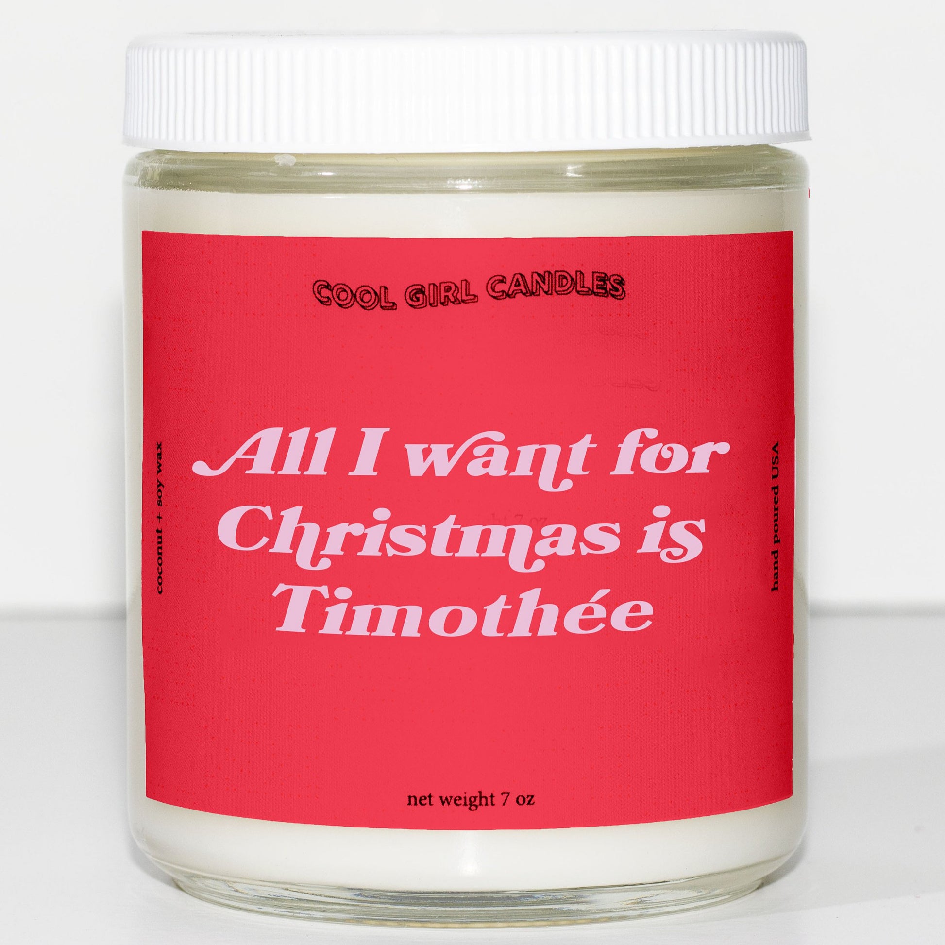 all i want for christmas is timothee chalamet candle this smells like timothee chalamet cute aesthetic candle christmas decor candle