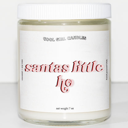 Santa's Little Ho Candle