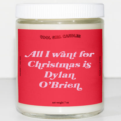 all i want for christmas is dylan obrien candle this smells like dylan obrien cute aesthetic candle christmas decor ideas