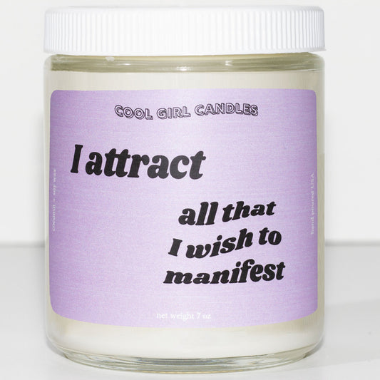 aesthetic manifestation candle cute