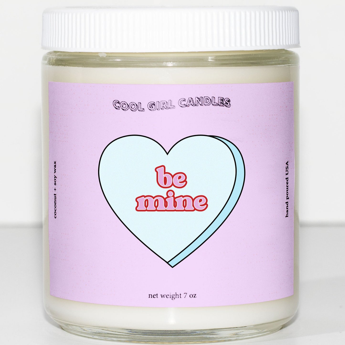 be mine candy heart candle cute valentines candle