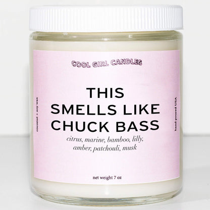 this smells like chuck bass candle cute pink aesthetic candle chuck bass merch gossip girl candle ed westwick candle