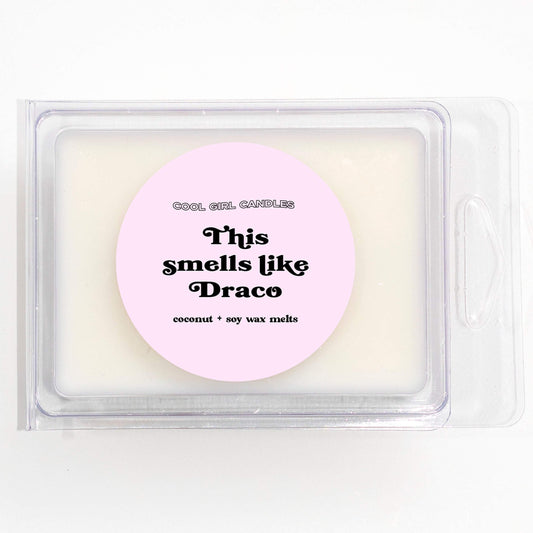 this smells like draco malfoy wax melt by cool girl candles
