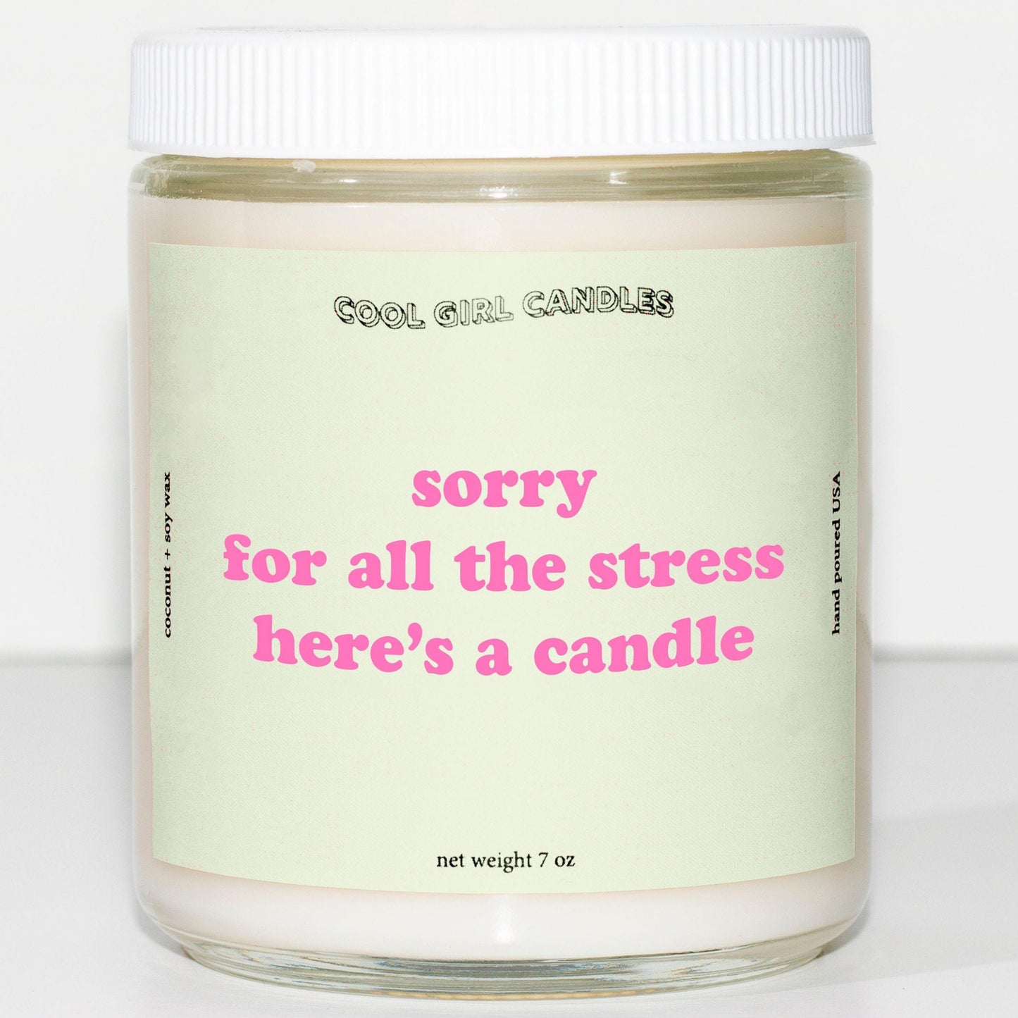 Sorry For The Stress Candle