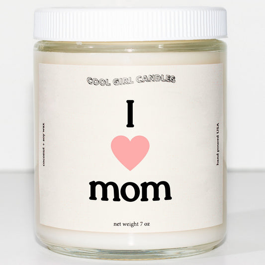 I Heart Mom Candle