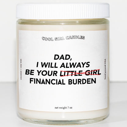 Financial Burden Candle