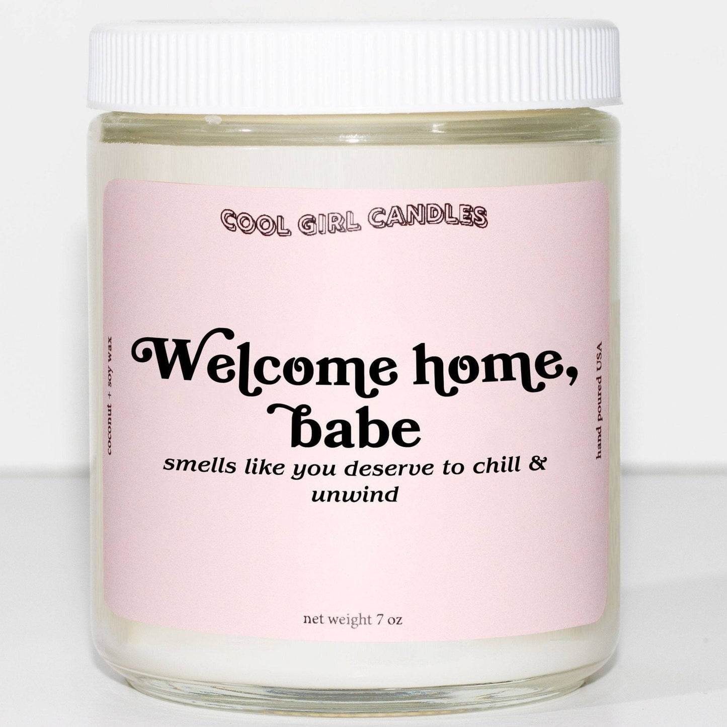 welcome home babe candle
