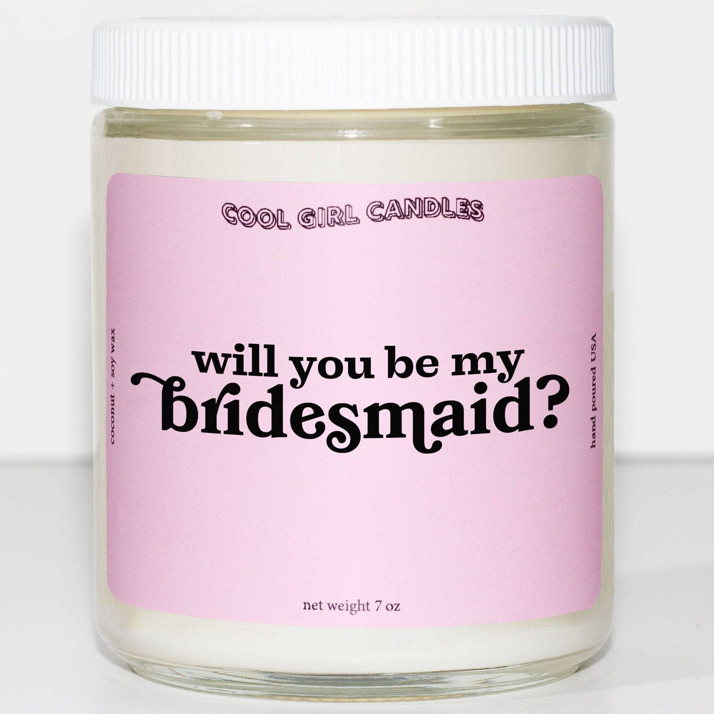 will you be my bridesmaid candle