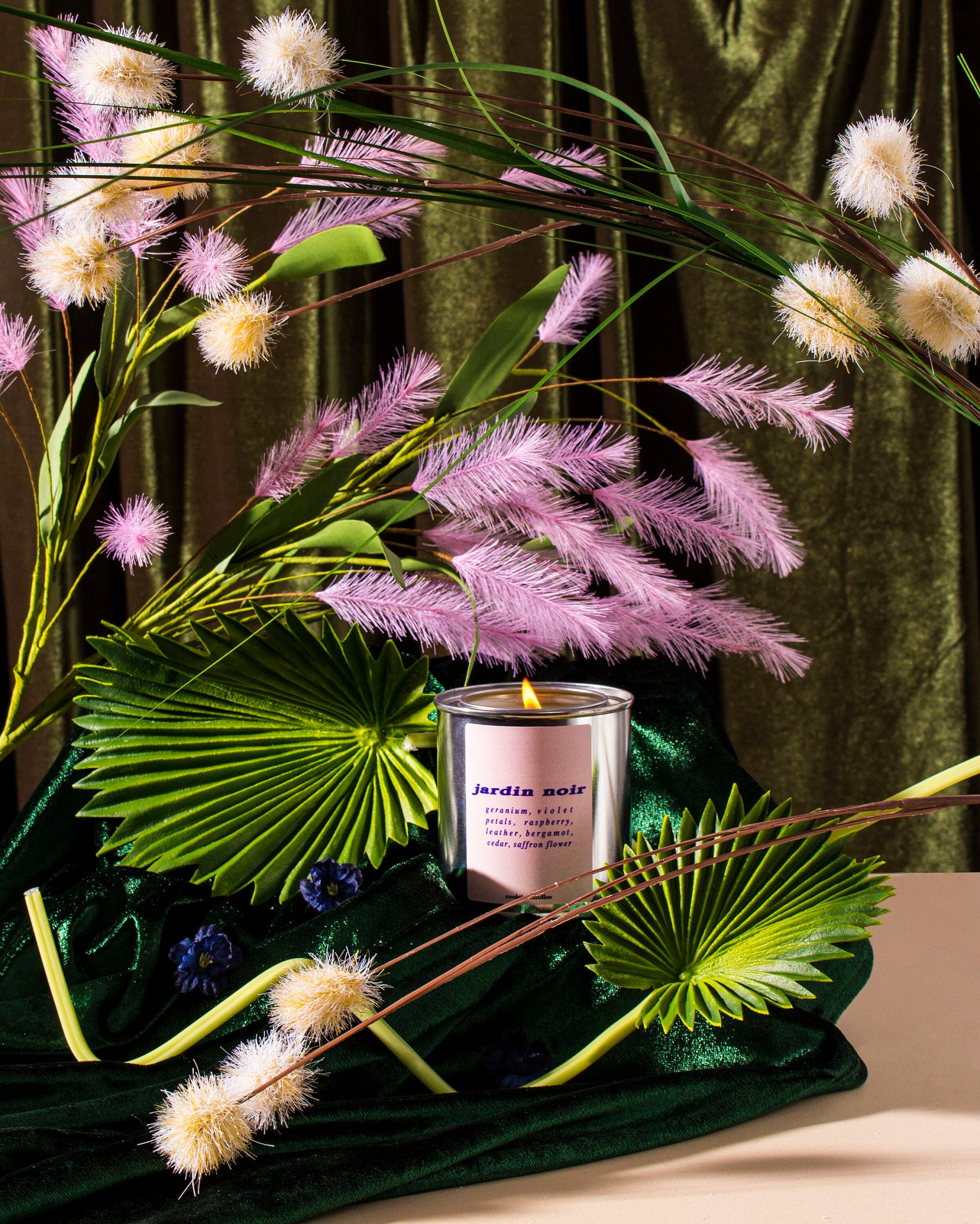 Cool Girl Candles Floral Candle. Paint can candle. Luxury home fragrance candle that smells like dark floral. best complex floral candle. Aesthetic fall candle neutral home decor candle nudes