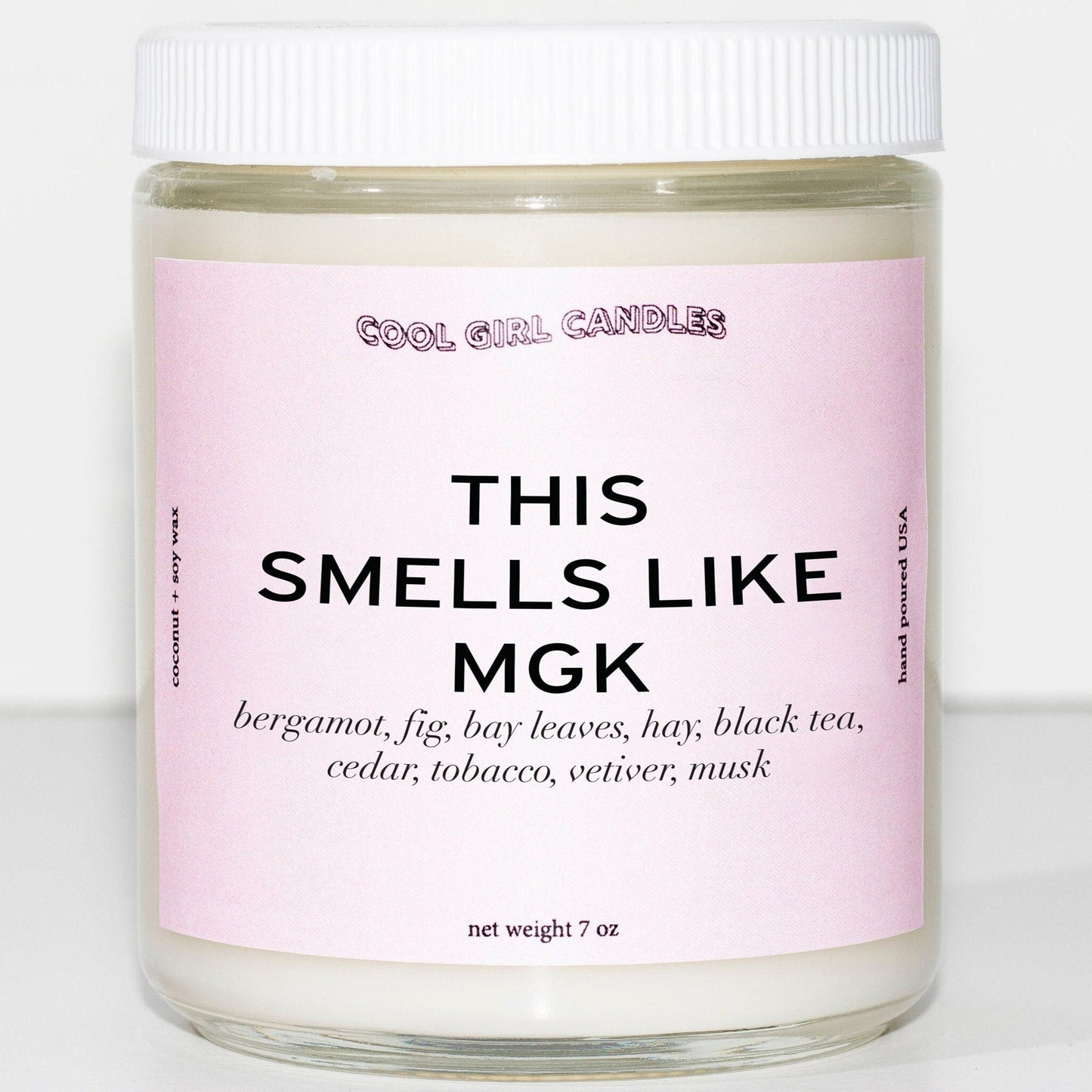 cool girl candles this smells like mgk candle machine gun kelly candle