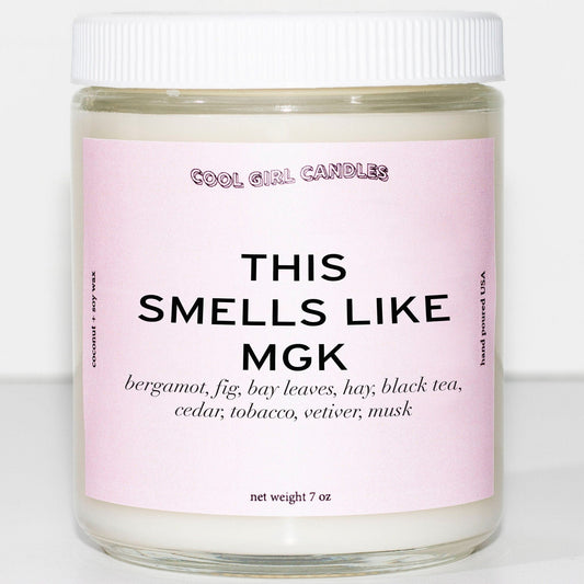 cool girl candles this smells like mgk candle machine gun kelly candle