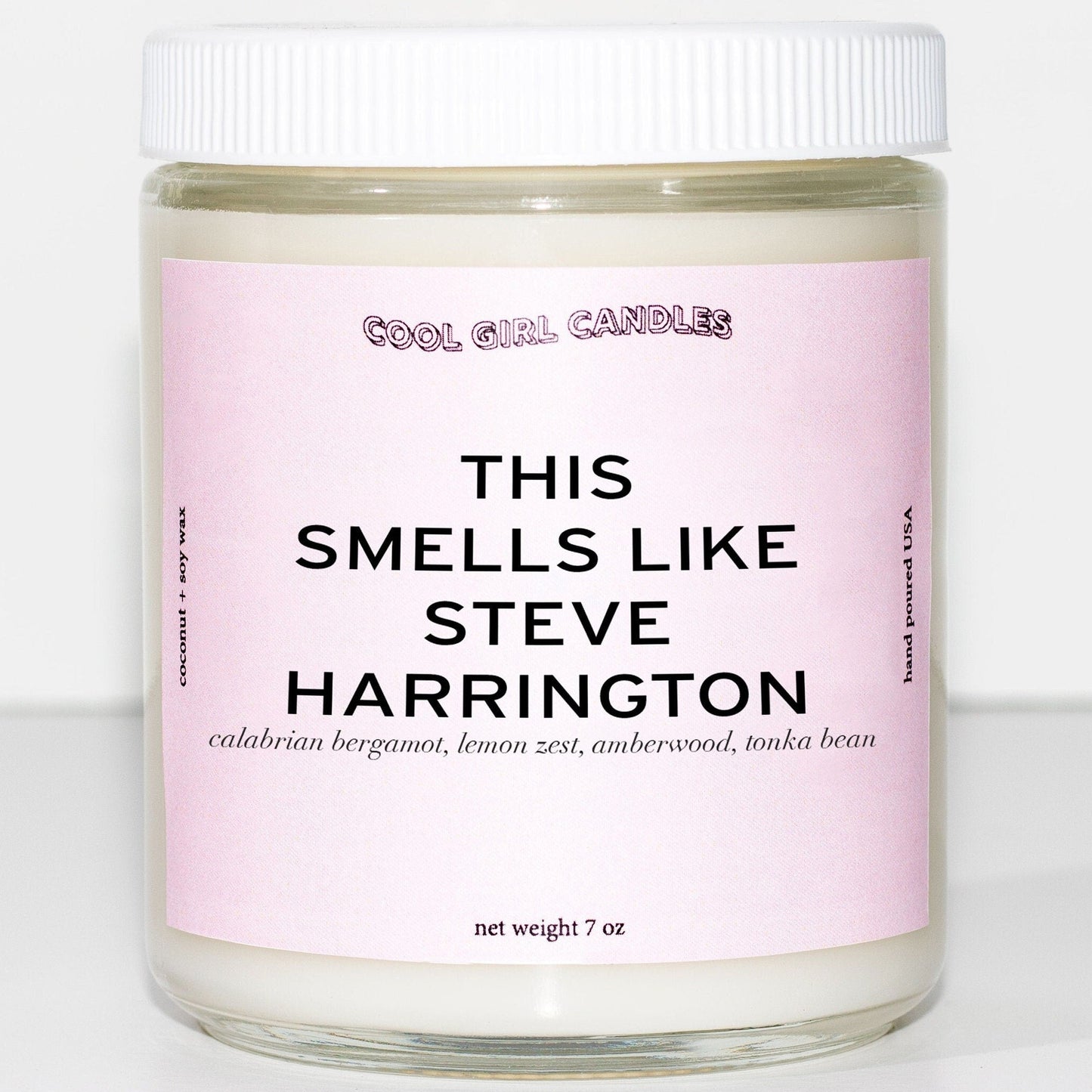 cool girl candles this smells like steve harrington candle