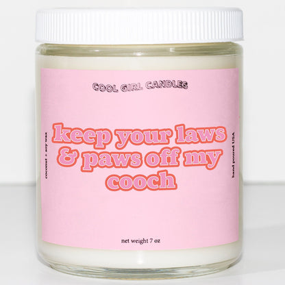 cool girl candles laws and paws candle pro-choice candle for planned parenthood