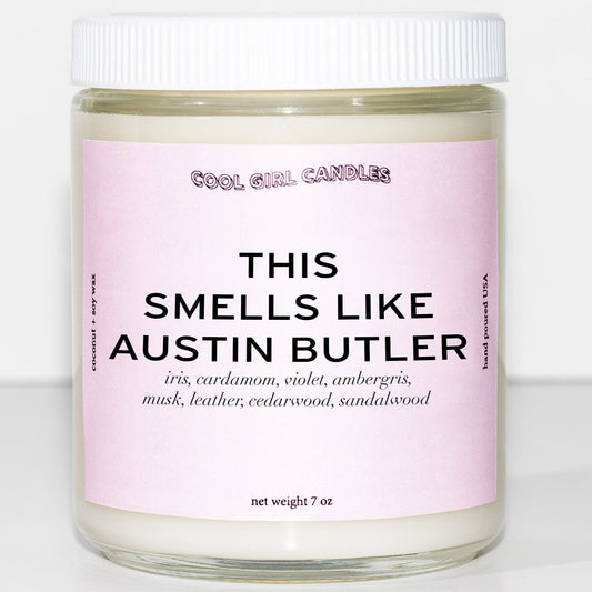 cool girl candles this smells like austin butler candle so cute 