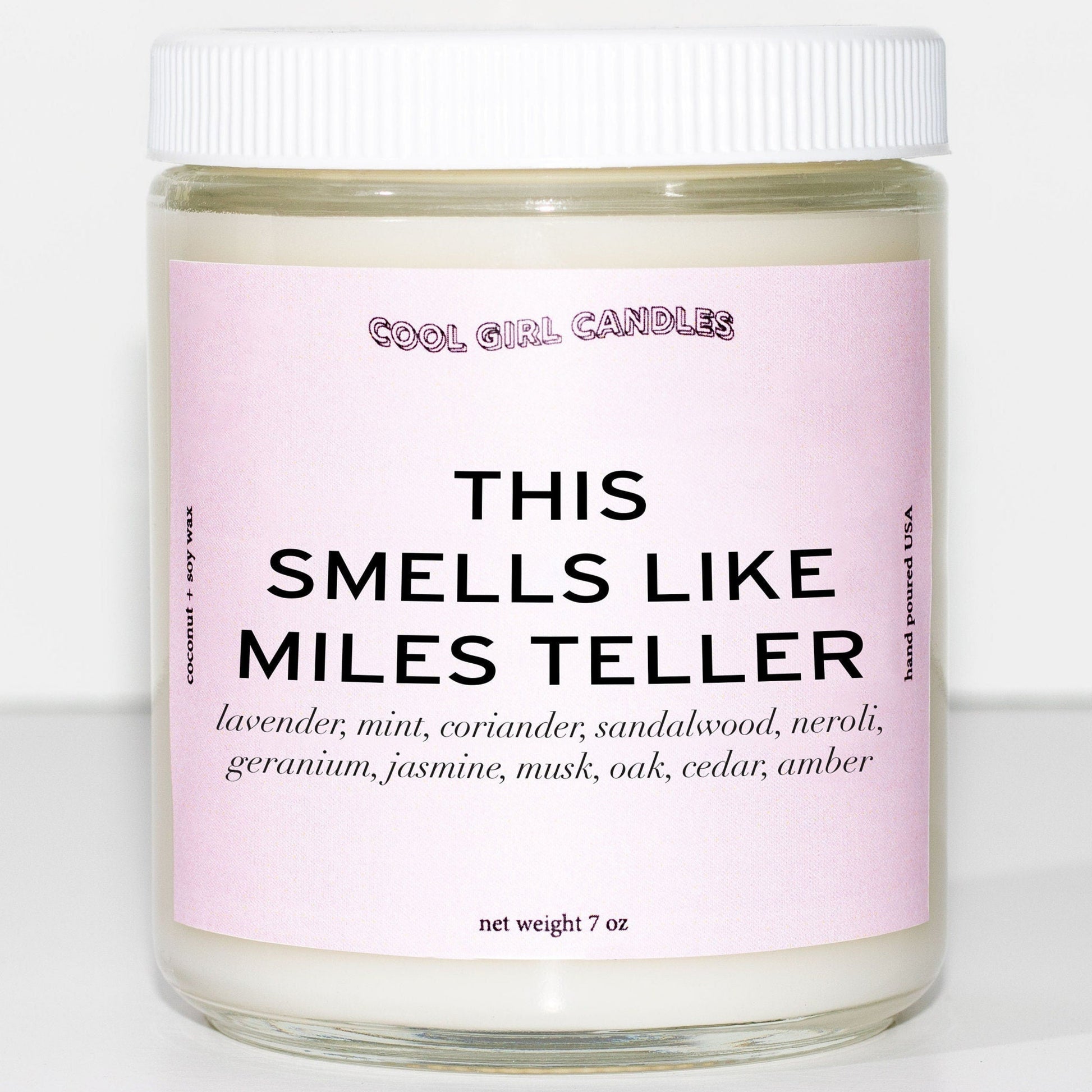 cool girl candles this smells like miles teller candle