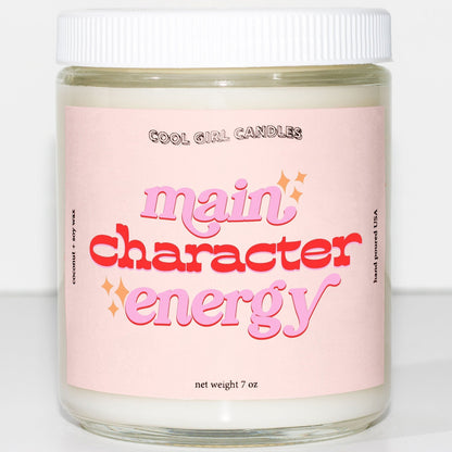 cool girl candles main character energy scented candle gen z gifts gen z sayings funny tiktok products tiktok made me buy it gifts for gen z under $20 customizable gift customizable scent candle