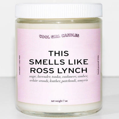cool girl candles this smells like ross lynch candle cute scented candle the driver era tour merch ross lynch fan gifts