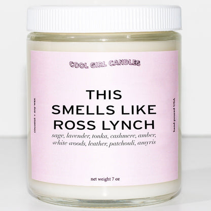 cool girl candles this smells like ross lynch candle cute scented candle the driver era tour merch ross lynch fan gifts