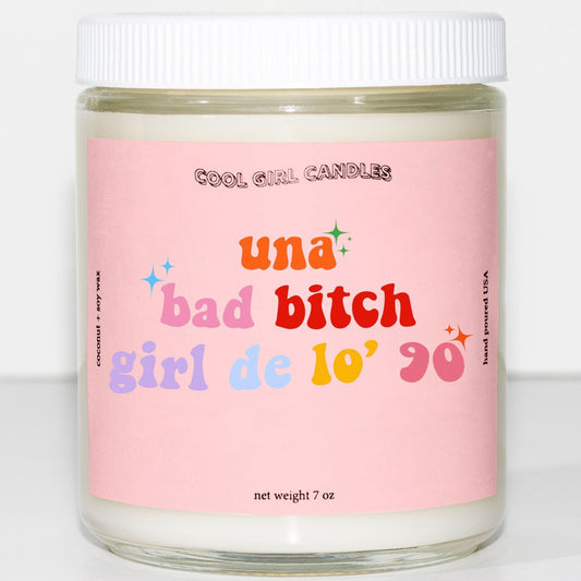 una bad bitch girl de lo 90 candle bad bunny candle