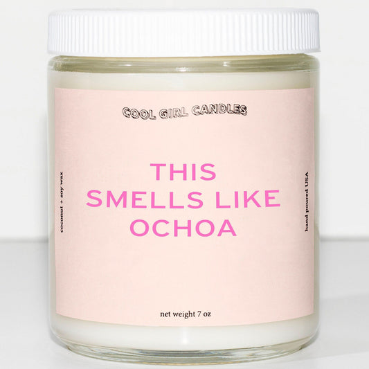 this smells like ochoa candle