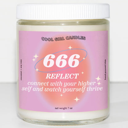 666 Angel Number Candle