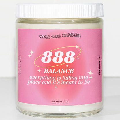 888 Angel Number Candle